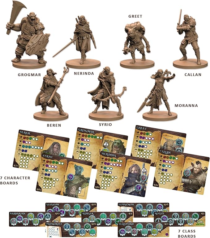 Maladum Dungeons of Enveron Starter Set - Fantasy Dungeon Crawler Game Immersive Terrain Solo Co-op and Adversarial Play