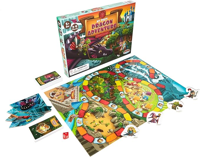 My First Dragon Adventure Board Game - Kids Save The Kingdom Beginner Fantasy Adventure Game for Children 5+ Exciting Hands-On Dragon Fun for Family Game Night