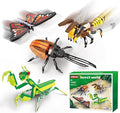 Insect Collection Building Block Set for Kids 6+ Butterfly Mantis Wasps Unicon Beetle Display Models for Nature Décor 4 Packs Bug Building Toys Fun Gift for Adults Boys Girls Nature Lovers (727PCS)
