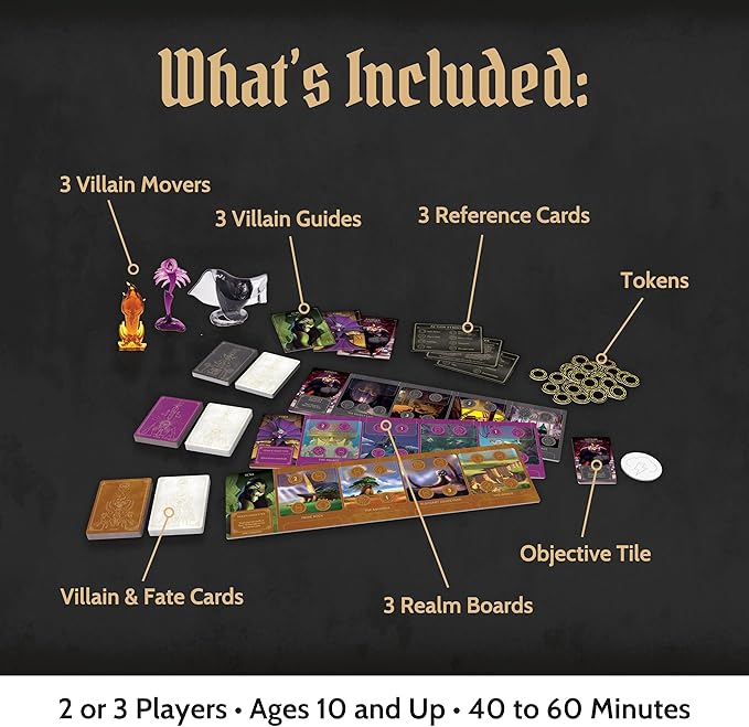 Ravensburger Disney Villainous - Evil Comes Prepared - Strategy Board Game - Play as Stand-Alone or with Other Villainous Games - with Scar Ratigan and Yzma - 2019 Toy of The Year Award - Ages 10+