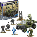 MEGA Halo The Series Vehicle Building Toys Set FLEETCOM Warthog ATV with 469 Pieces 5 Micro Action Figures Poseable Articulation Kids and Fans (Amazon Exclusive)