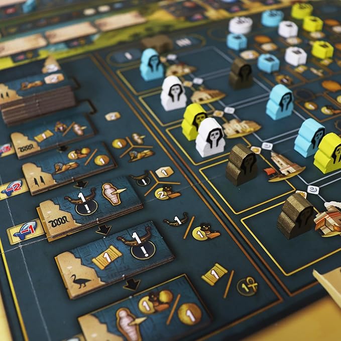 Men-Nefer Board Game - Journey Through Ancient Egypt! Worker Placement Strategy Game Fun Family Game for Teens &amp Adults Ages 14+ 1-4 Players 60-120 Minute Playtime