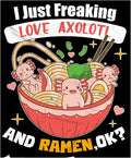 Freaking Love Axolotl and Ramen Blanket Gifts for Girls Boys Women - Super Soft Cozy Warm Throw Sheet for Couch Bed Sofa Office Decor All Season 60x80 for Adult