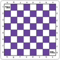 Bobby Fischer Tournament Roll Up Travel Chess Board - 20 inches - Mousepad Style with Purple Squares by WE Games