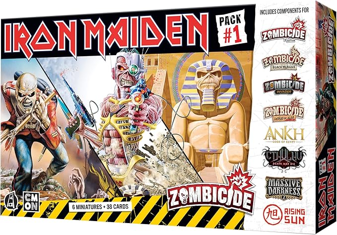 Zombicide Iron Maiden Character Pack #1 - Eddie Miniatures and Game Enhancements! Cooperative Strategy Board Game Ages 14+ 1-6 Players 60 Minute Playtime Made by CMON