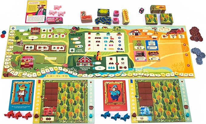 Keymaster Games Harvest | Strategy Board Game for Adults Families and Couples | Cozy Farming Experience | Easy-to-Learn | Quick 60-Minute Play for Game Night or Solo Challenge
