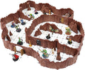 Dirt Cheap Dungeons Goblin Cavern Set - 143pc Modular Cave &amp Tunnel Kit - 5.5ft of Linear Walls for 1 Grid TTRPG - D&ampD Pathfinder Daggerheart