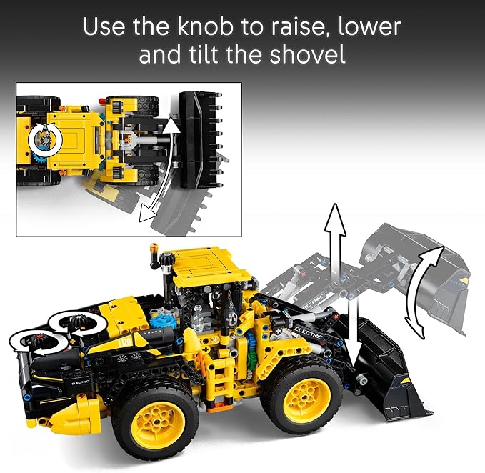 LEGO Technic Volvo L120 Electric Wheel Loader Construction Toy - Pretend Play Building Set - Great Birthday Gift for Boys Girls and Kids 9+ Who Love Vehicle Playsets - 42209