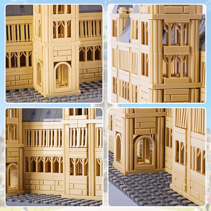 Oichy Parliament Hill Model Building Kits World Famous Architectural Building Blocks Set Ottawa Parliament Toy Set for Adults and Kids(608 PCS)