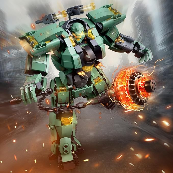 HIGH GODO Transforming Mech Robot Building Blocks SetDestroy Warrior City Action Mech Model Building Kit 542 Pieces Cool Robots Toys Gift for Adults and Teens 14+