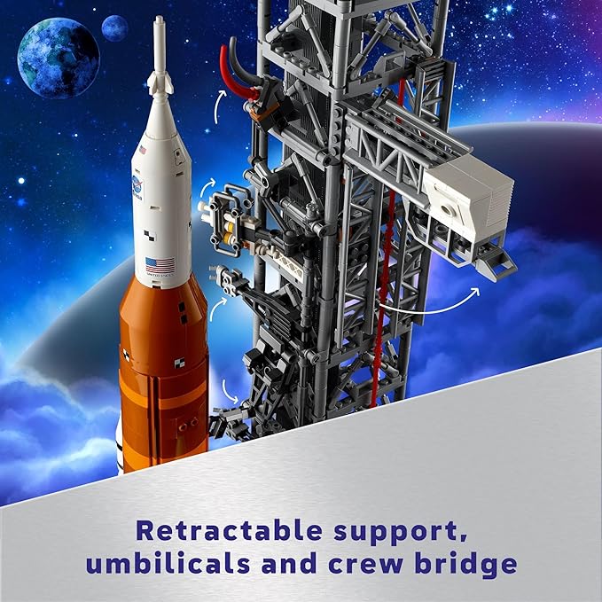 LEGO Icons NASA Artemis Space Launch System - DIY Rocket Model Building Set for Adults Ages 18+ - Gifts for Birthdays - Unique Bedroom Decoration for Space &amp NASA Lovers - 10341