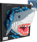 Loyratche Shark Animal 3D Wall Art Micro Mini Building Blocks Set Unique Home Wall Decor or Table Display Ideal Birthday Toy for Adults