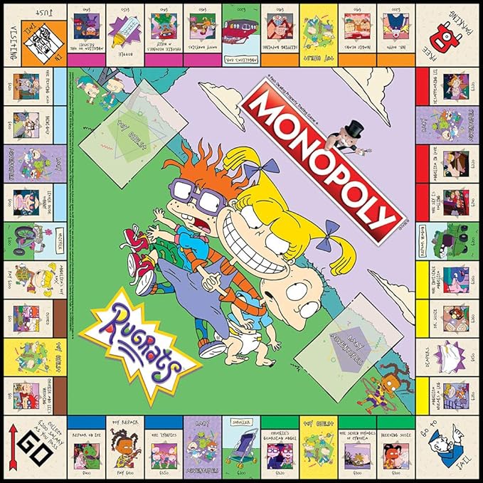 Monopoly Rugrats Board Game | Based on The Nickelodean Series Rugrats | Officially Licensed Rugrats Merchandise | Themed Classic Monopoly Game
