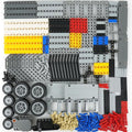 MALEKO Technical Parts Accessories Sets Over 540 Pieces EV3 Replacement Building Bricks Kit-Pullback Motor Beams Liftarm Wheels Axles Pins Frame