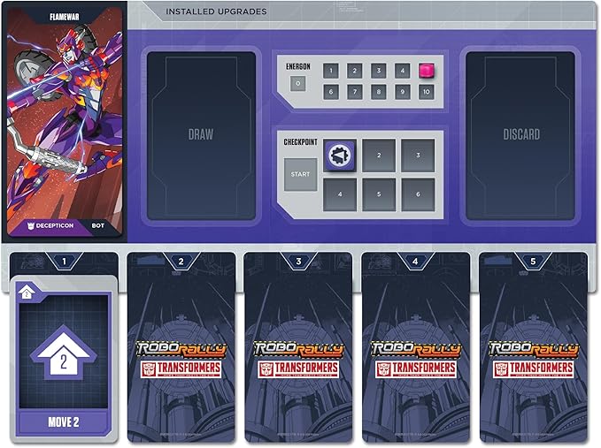 Renegade Game Studios Robo Rally Transformers Racing Board Game - 2-4 Players Ages 14+ Strategic Gameplay