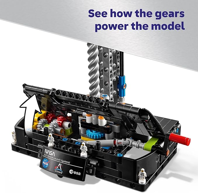 LEGO Technic NASA Artemis Space Launch System Rocket Building Toy for Boys &amp Girls - STEM Learning &amp Space Toy W/3-Stage Launch Function for Kids Ages 9+ - Idea for Birthdays - 42221