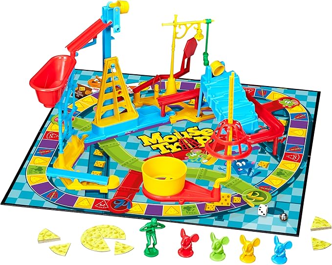 Hasbro Gaming Mouse Trap Board Game for Kids Ages 6 and UpClassic Kids Game