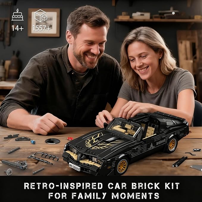 Mould King Classic Supercar Building Set MOC Sport Car Building Blocks Set Home Decoration Model Car Kit Collectible Construction Toys Gift for Teen Adults(1557 PCS)