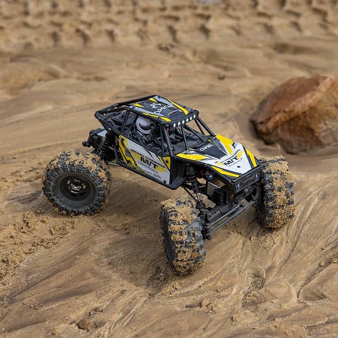 Axial RC Truck UTB18 Capra 4WS 1/18th 4x4 RTR (Comes with Everything Needed to Run) Yellow AXI-1750T2