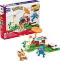 MEGA Pokémon Action Figure Building Toys Set Pokémon Picnic With 193 Pieces 2 Poseable Characters Eevee and Riolu Gift Idea For Kids