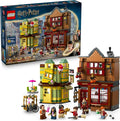 LEGO Harry Potter Quality Quidditch Supplies &amp Ice Cream Parlour - Kids Toy - Diagon Alley Building Set for Boys and Girls 8+ - Harry Potter Collectible - Gift Idea for Birthdays - 76452