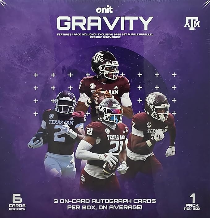 2025 Onit Gravity College Football Card Breaker Edition Box (Texas A&ampM Aggies)