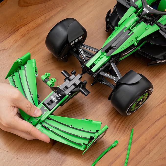 F1 Racing Team C44 Sport car Building Block Set MOC 1:8 Scale Formula 1 Championship Super Car Model Gift Idea for Birthday for Adults (2553pcs)