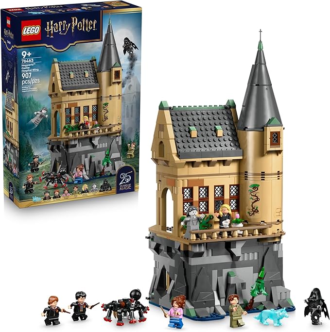 LEGO Harry Potter Hogwarts Castle: Hospital Wing Building Toy for Girls &amp Boys - Pretend Play Set for Kids Ages 9+ - W/7 Minifigures &amp Wolf Patronus Toy Figure - Gift Idea for Birthdays - 764