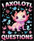 I Axolotl Questions Blanket Gifts for Girls Boys Women - Super Soft Cozy Warm Throw Sheet for Couch Bed Sofa Office Decor All Season 90x120 for Whole Family