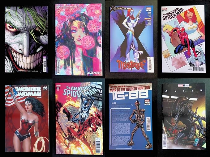 Huge 100 Comic Book Lot- Marvel and DC Only -All Vf to Nm+ No Duplicates Great Gift! Instant Collection