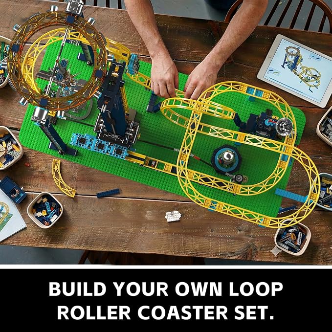 Mould King 11031 Roller Coaster Building Kit Space Elevator Track Construction Blocks Toys with Motors Ideal Gift Toy for Adult (3118 Pieces)