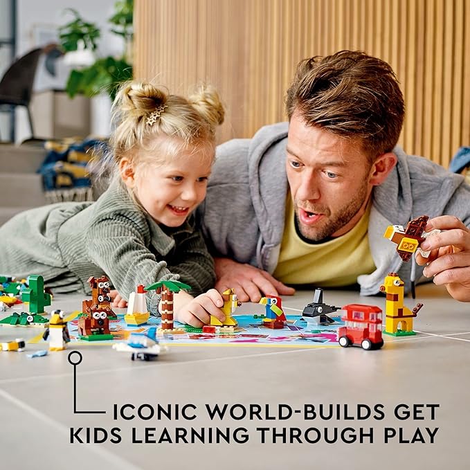 LEGO Classic Around The World 11015 Building Toy Set for Preschool Kids Boys and Girls Ages 4+ (950 Pieces)