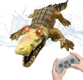 Remote Control Boat Crocodile Water Toy for Kids 3-5 5-7 10-12 RC Alligator for Boys 4-6 6-8 Top Summer Swimming Pool/Lake Toys for Kids Ages 8-12 (Water Operation ONLY - Brown)