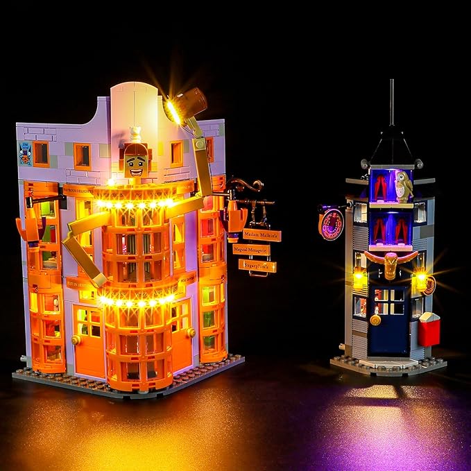 BRIKSMAX Led Lighting Kit for LEGO-76422 Diagon Alley: Weasleys' Wizard Wheezes - Compatible with Lego Harry Potter Building Blocks Model- Not Include Lego Set