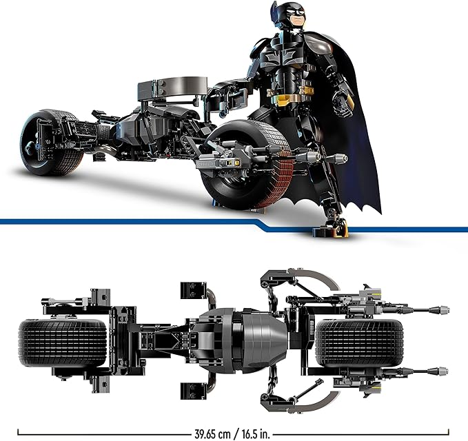 Lego DC Batman Buildable Batman Figure and Motorcycle Bat-Pod - Toy for Kids Boys and Girls 12+ Years Old Inspired by The Dark Knight Movies - Adventure Set 76273