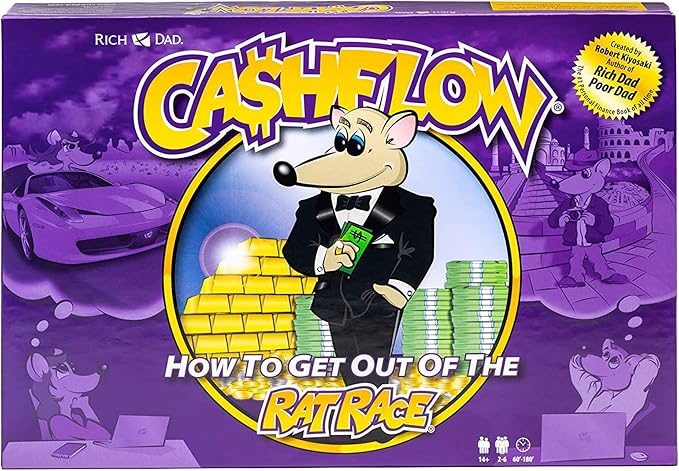 Rich Dad Cashflow How to Get Out of The Rat Race Board Game Set Adult &amp Kid Version - Fun and Educational Financial Literacy Learning Games for Boys Girls and Family