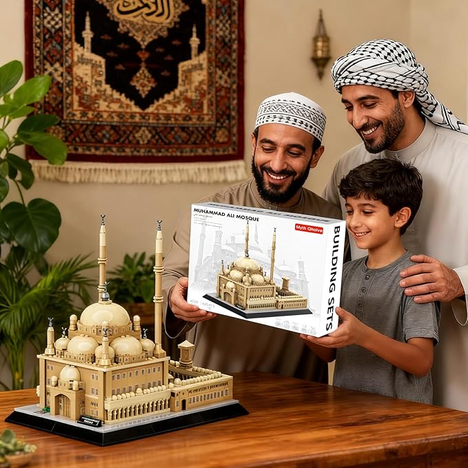 Egypt Mohammed Ali Mosque Building Blocks Cairo Landmark Architecture Model for Adults and Kids Creative Construction Set for Collectors &amp History Lovers