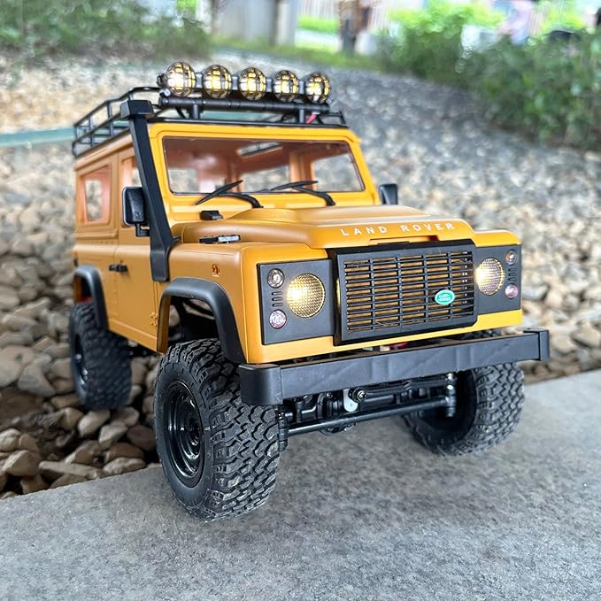 1/12 RC Crawler MN98 Remote Control Truck Off Road RC Rock Crawler 4x4 Land Rover All Terrain Hobby Climber for Adult 2 Speed Full Proportional 280 Motor Upgraded Chassis 2 Batteries