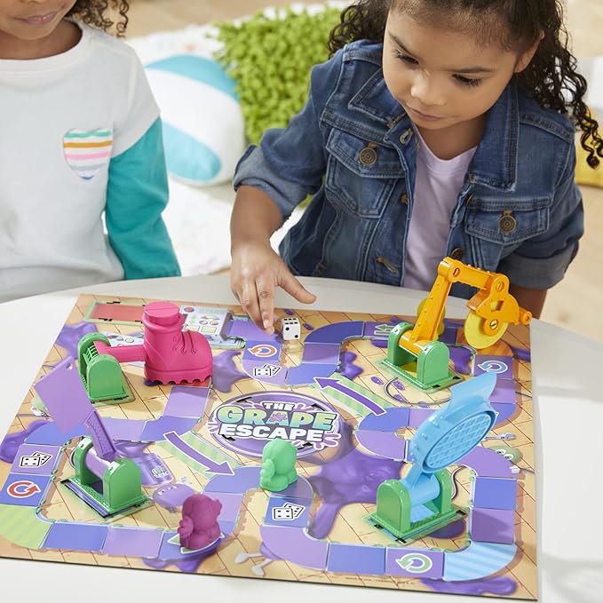Hasbro Gaming Grape Escape Board Game for Kids Ages 5 and Up Fun Family Game with Modeling Compound