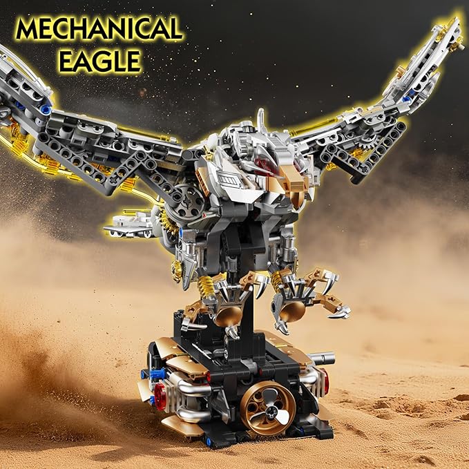 Mechanical Eagle Building Sets Compatible with Lego Birds Animal Collection Toy Home or Office Decor for Adults STEM Building Gift for Teens Boys and Girls 8-14 (1168PCS)