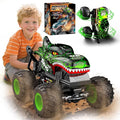 Gohero Monster Truck Toys for Kids 1:20 Dinosaur Toys RC Car Truck with 360° Spins &amp Drifting 2.4GHz All-Terrain Monster Trucks for Boys Age 4-7 | with LED Light Music &amp 2 Rechargeable Batt
