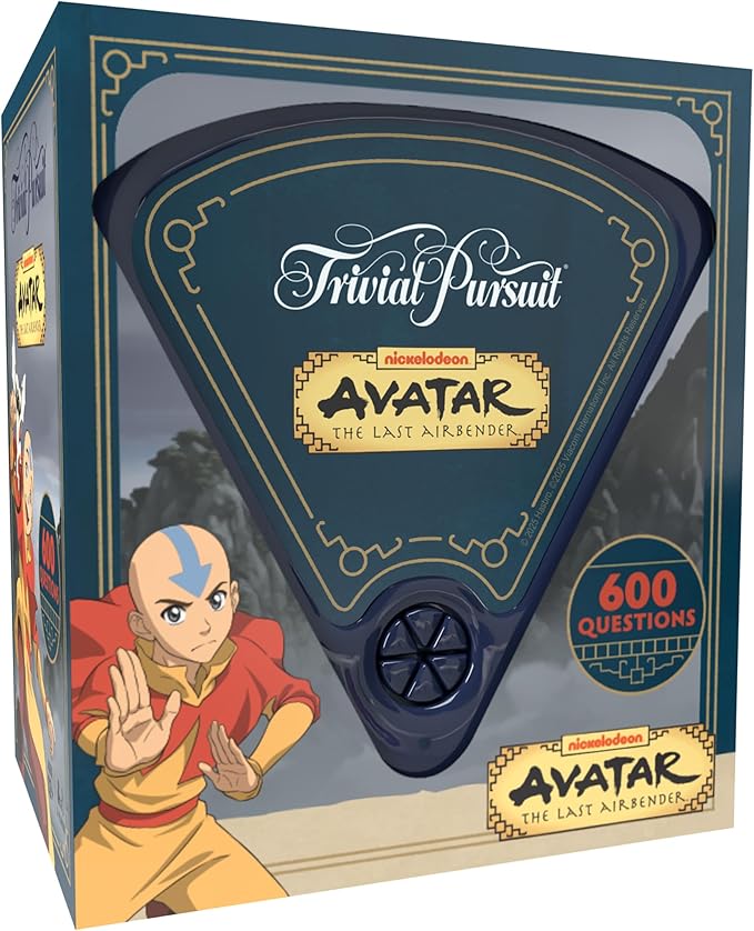 Trivial Pursuit: Avatar The Last Airbender Quick Play Edition Trivia Board Game Test Your Knowledge of Avatar Lore with 600 Questions in 6 Categories Officially Licensed Nickelodeon Merchandise