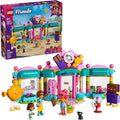 LEGO Friends Heartlake City Candy Store Building Toy - Pretend Playset for Kids Girls &amp Boys Ages 6+ - Gift for Birthdays - W/ 2 Minidolls a Micro-Doll and a Cat Figure - 42649