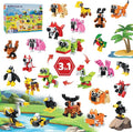 30 Pack Easter Party Favors Building Set for Kids 750 Pcs Mini Animal 3-in-1 Building Block Kit Sets Classroom Goodie Bags Stuffers for Kid Best Birthday Gifts for Boys Girls Ages 6+
