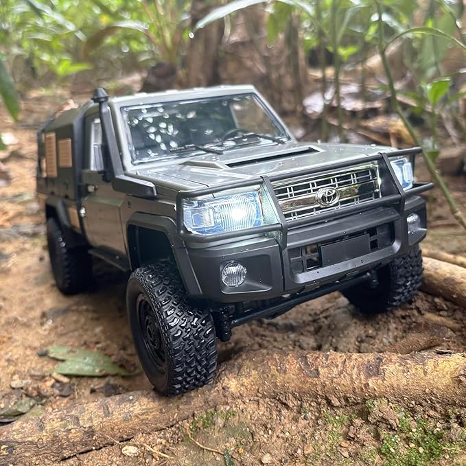 MN82S RC Rock Crawler 4x4 Remote Control Truck Off Road 1/12 RC Crawler Land Cruiser Hobby Car All Terrain Proportional Control 280 Motor 2 Speed Upgraded Chassis Adult 2 Batteries