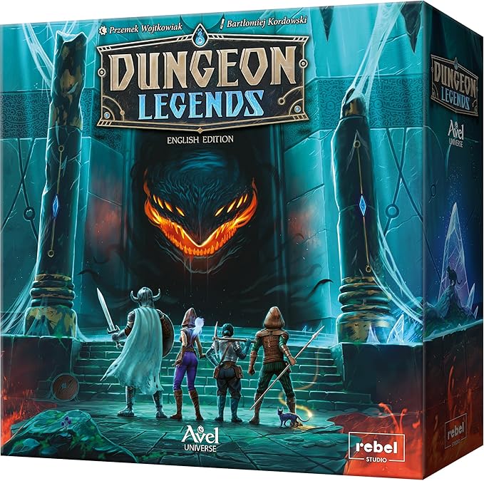 Dungeon Legends Board Game - Cooperative Card-Based Adventure in The Avel Universe! Immersive Fantasy Strategy Game for Kids &amp Adults Ages 10+ 1-4 Players 60-90 Min Playtime Made by Rebel Stud
