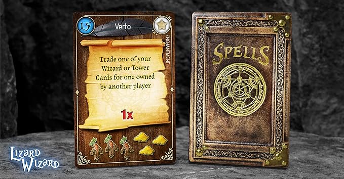 Forbidden Games Lizard Wizard – Fantasy Strategy Game of Spellcasting Potions and Mystical Creatures Ages 10+ 2-6 Players Family Game Night Essential