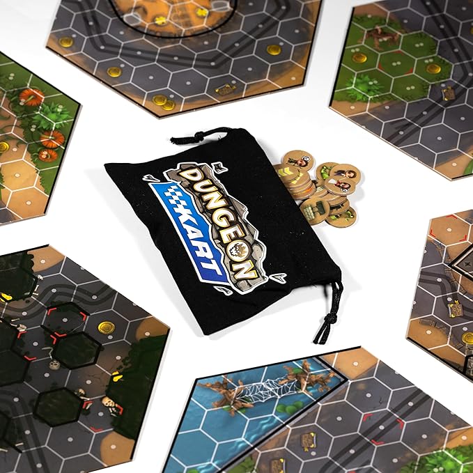Brotherwise Games Dungeon Kart Fast-Paced Racing Adventure Strategic Racing Family-Friendly Fun Board Game for 2 to 8 Players and Ages 10+