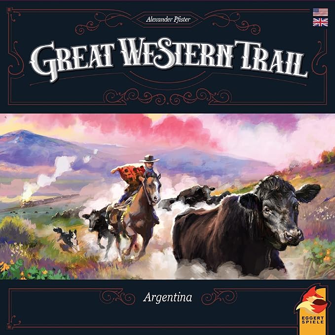 Great Western Trail 2nd Edition Argentina Board Game - Cattle Ranching Adventure in the Pampas! Strategy Game for Kids &amp Adults Ages 12+ 1-4 Players 75-150 Min Playtime Made by Eggertspiele