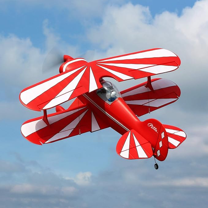 E-flite RC Airplane Pitts S-1S BNF Basic Transmitter Battery and Charger not Included with AS3X and Safe Select 850mm EFL35500